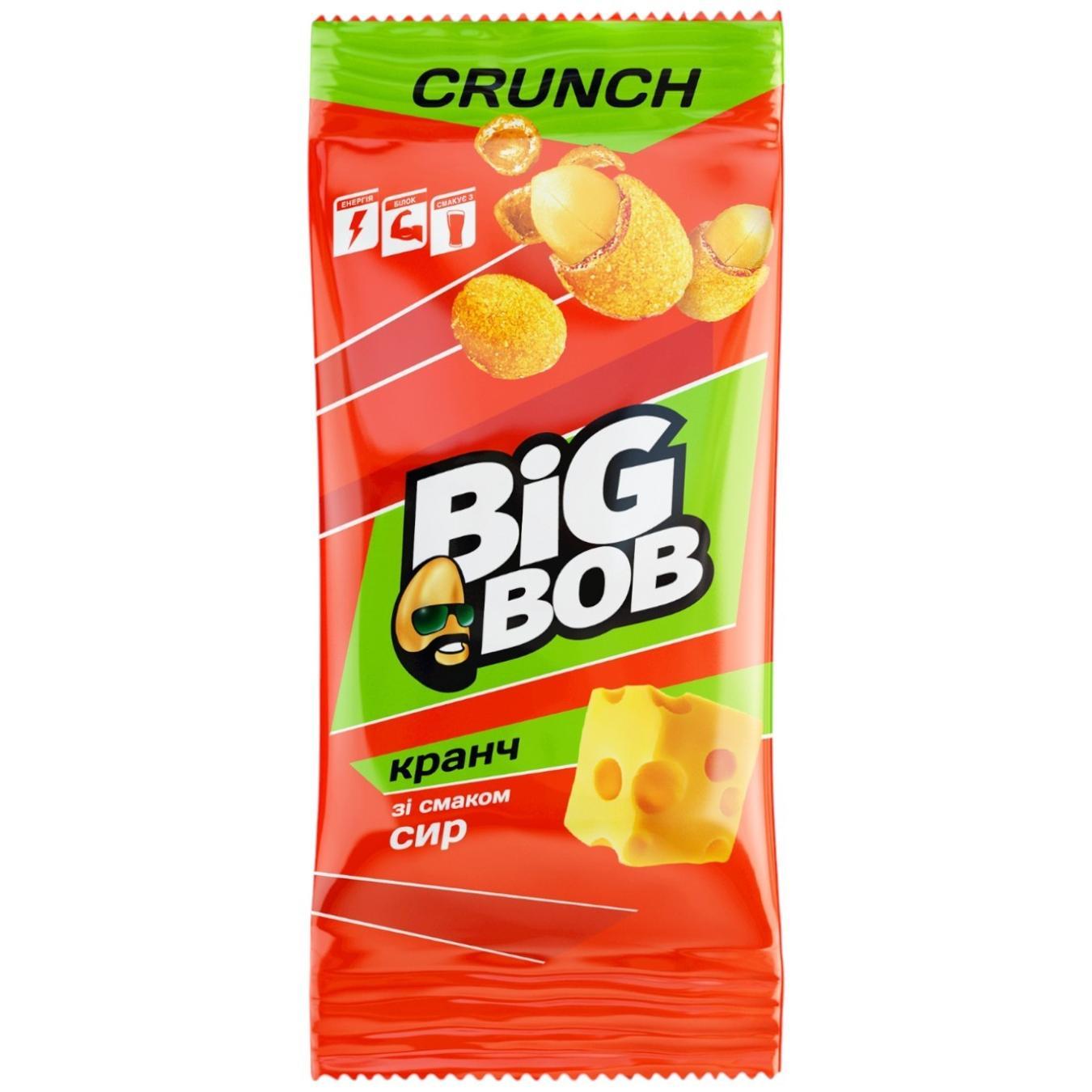 Арахіс Big Bob смажений солоний в хрусткій оболонці зі смаком сиру 60г — фото продукту