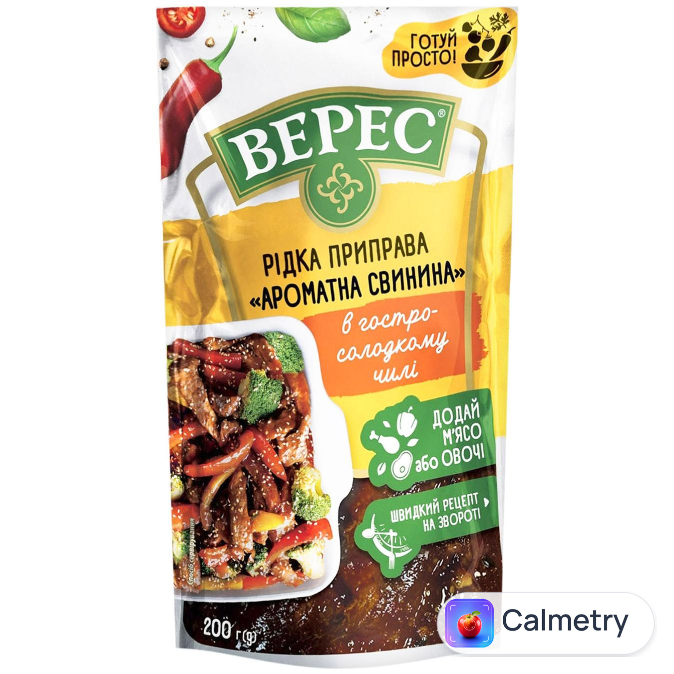 Рідка приправа Верес Ароматна свинина в гостро-солодкому чілі 200г