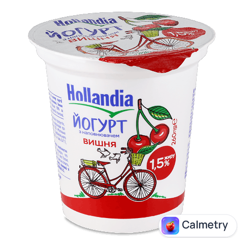 Йогурт Hollandia з наповнювачем вишня 1.5%, 260г