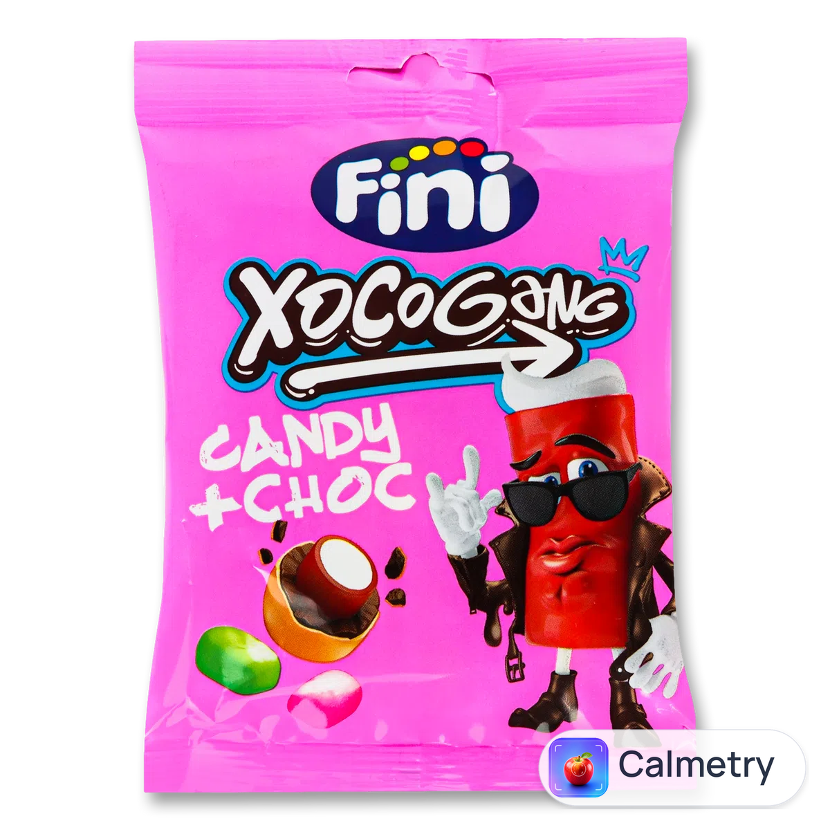 Цукерки Fini Xocogang з фруктовим смаком в молочному шоколаді 80г