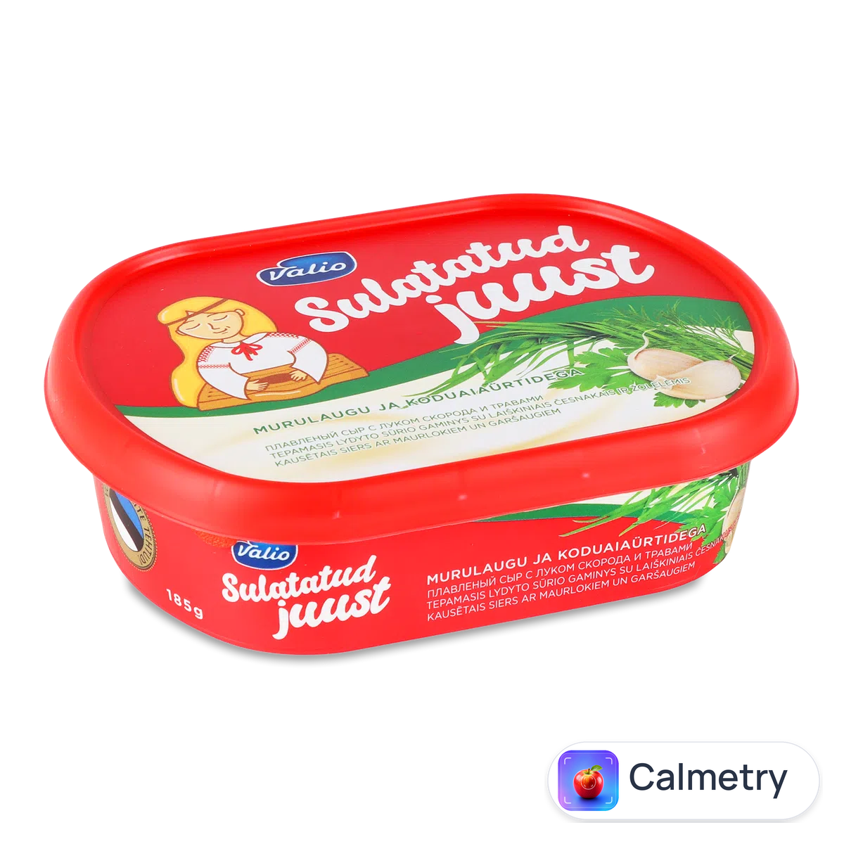 Сир плавлений Valio паст з цибулею та зеленню 41% 185г