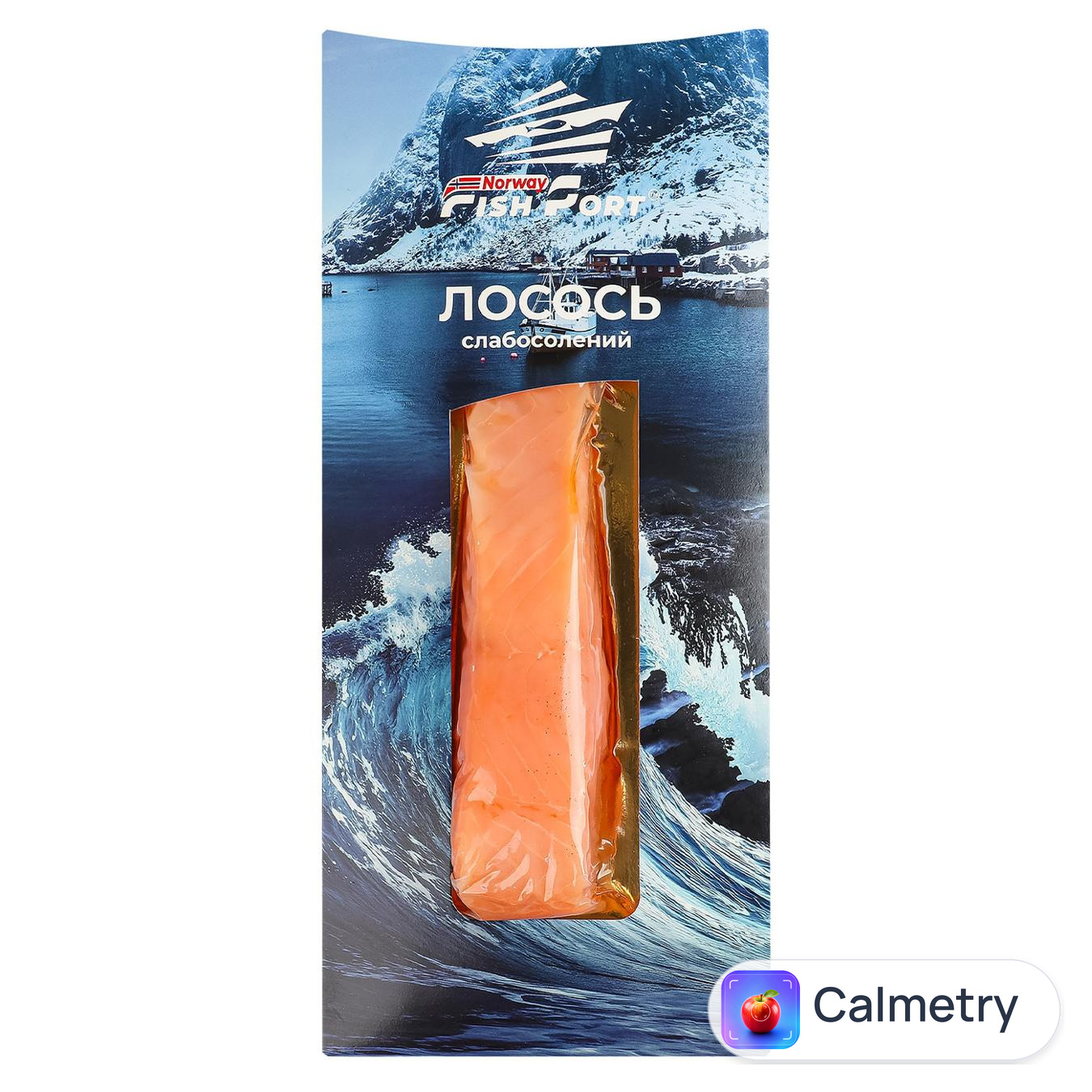 Лосось Fish Port філе шматок на шкірі слабосолений 170г