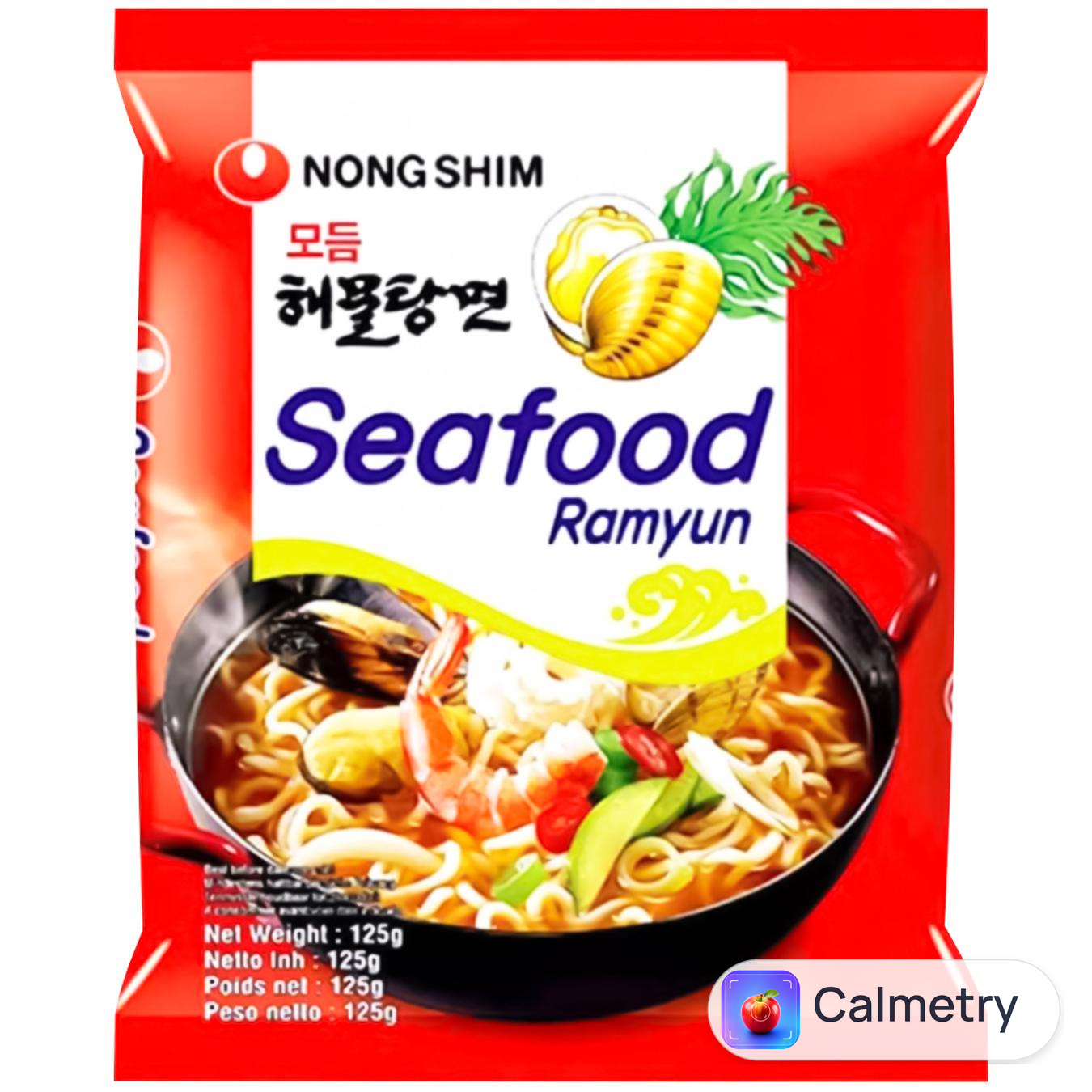 Локшина Nong Shim з морепродуктами 125г