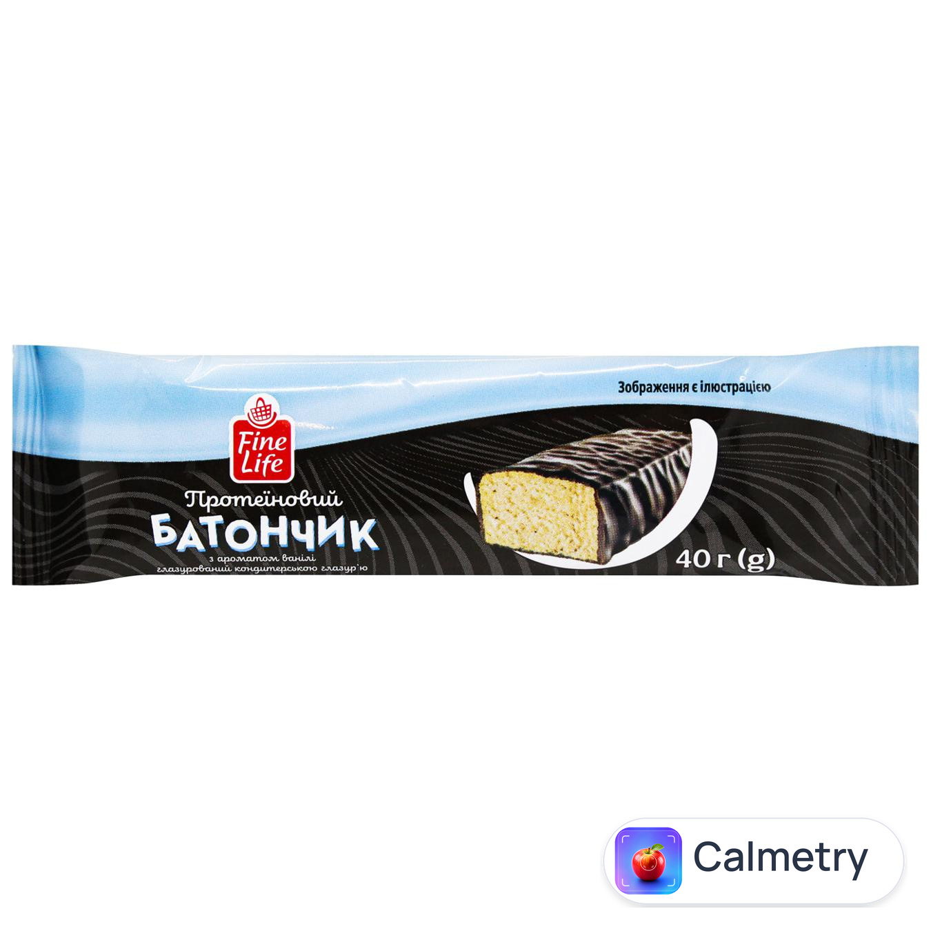 Батончик протеїновий Fine Life зі смаком ванілі 40г