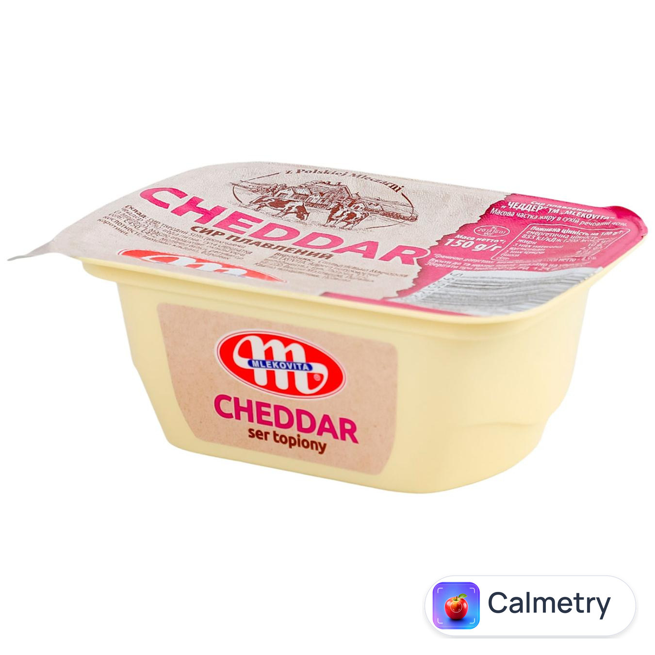 Сир плавлений Mlekovita Чеддер 60% 150г