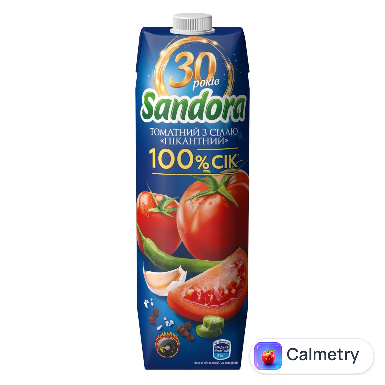 Сік Sandora Пікантний томатний з сіллю 0,95л