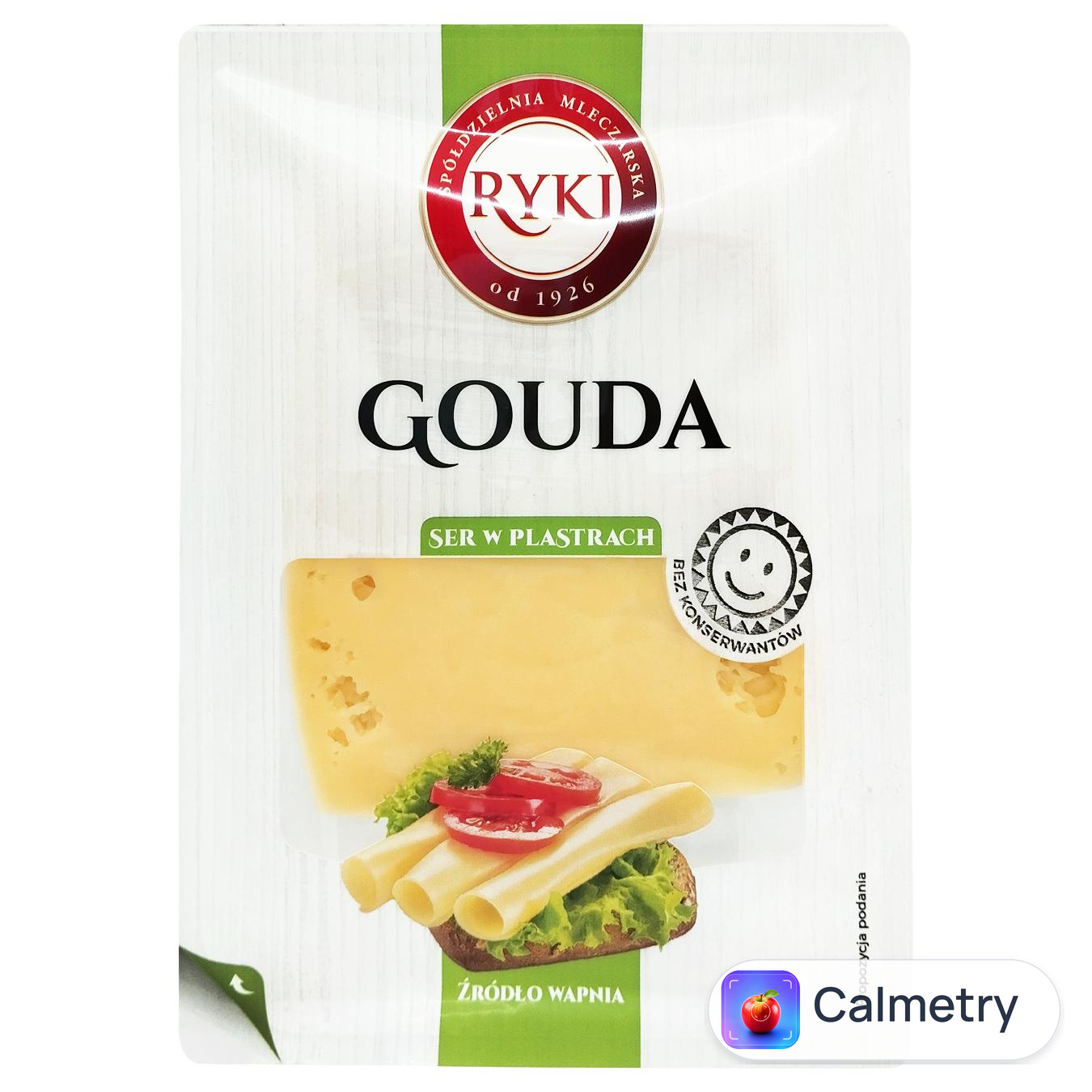 Сир Ryki Гауда нарізаний 135г — фото продукту