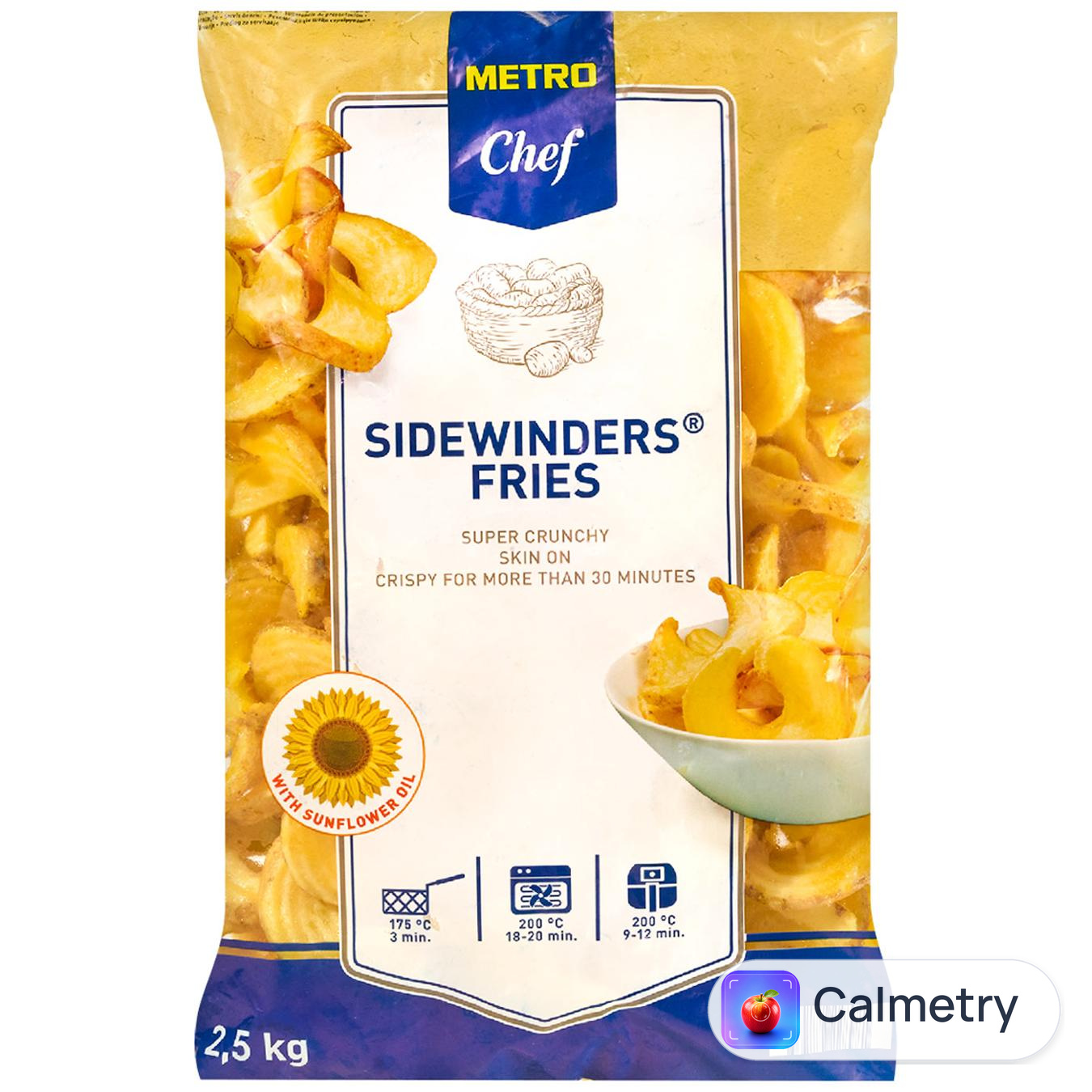 Картопля фрі Metro Chef Sidewinders заморожена 2,5кг