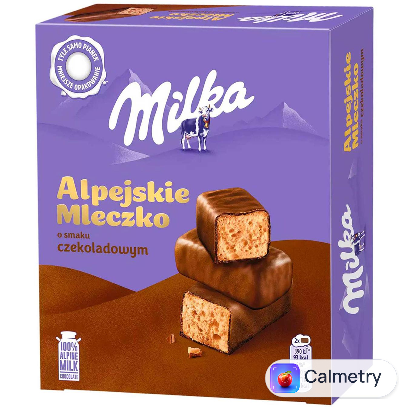 Цукерки Milka Alpejskie Mleczko зі смаком шоколаду 330г — фото продукту