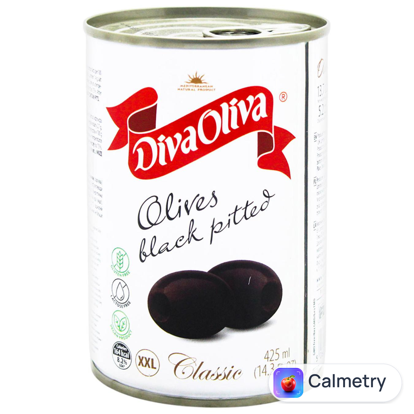 Маслини Diva Oliva Classic чорні без кісточки 425мл
