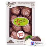 Зефір Корисна Кондитерська Family Size білий в шоколадній глазурі без цукру зі стевією 600г — фото продукту