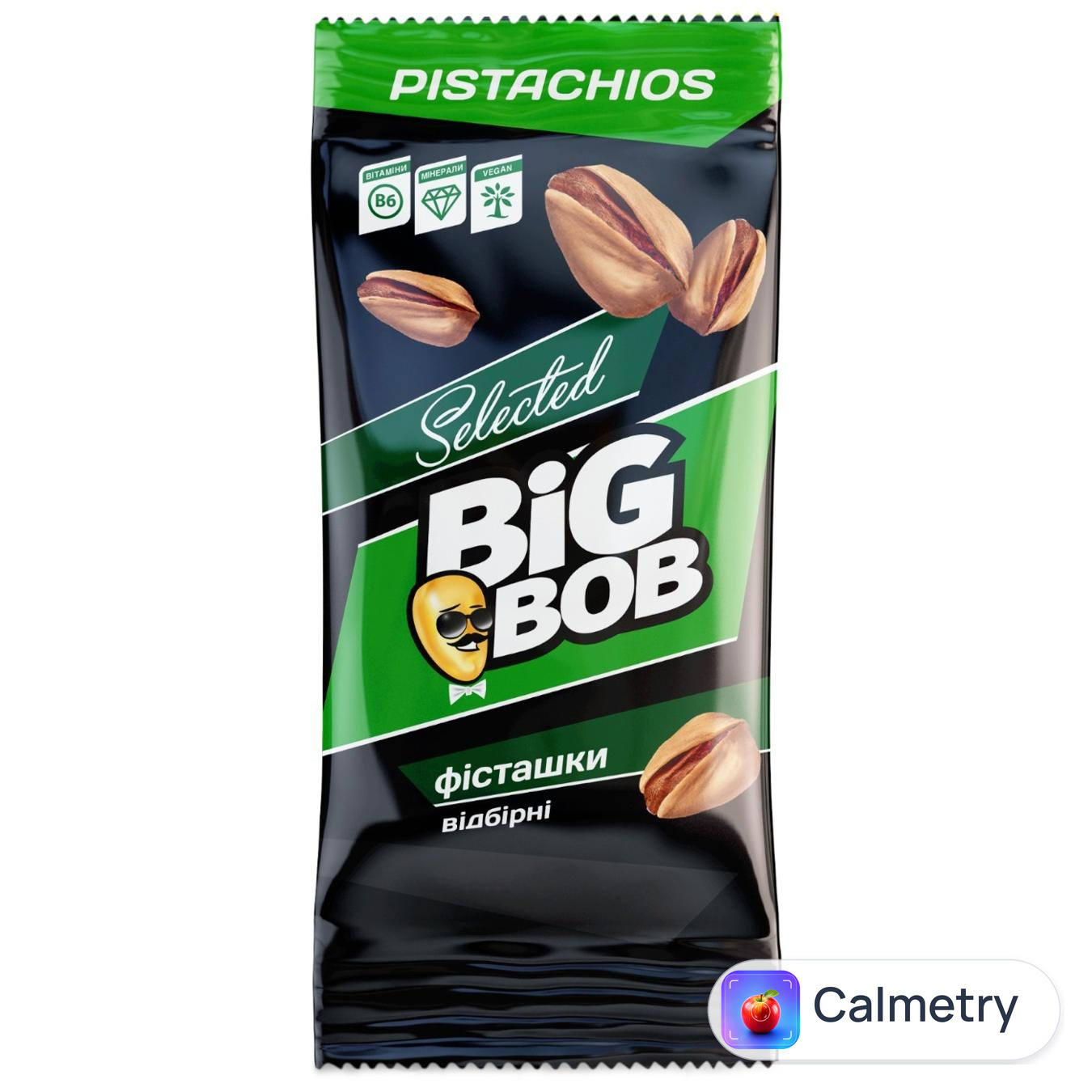 Фісташки Big Bob Відбірні смажені солоні 45г