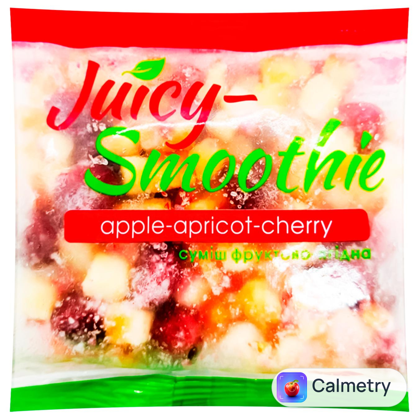 Смузі Gel Amo! Juicy яблуко-абрикос-вишня свіжоморожене 120г