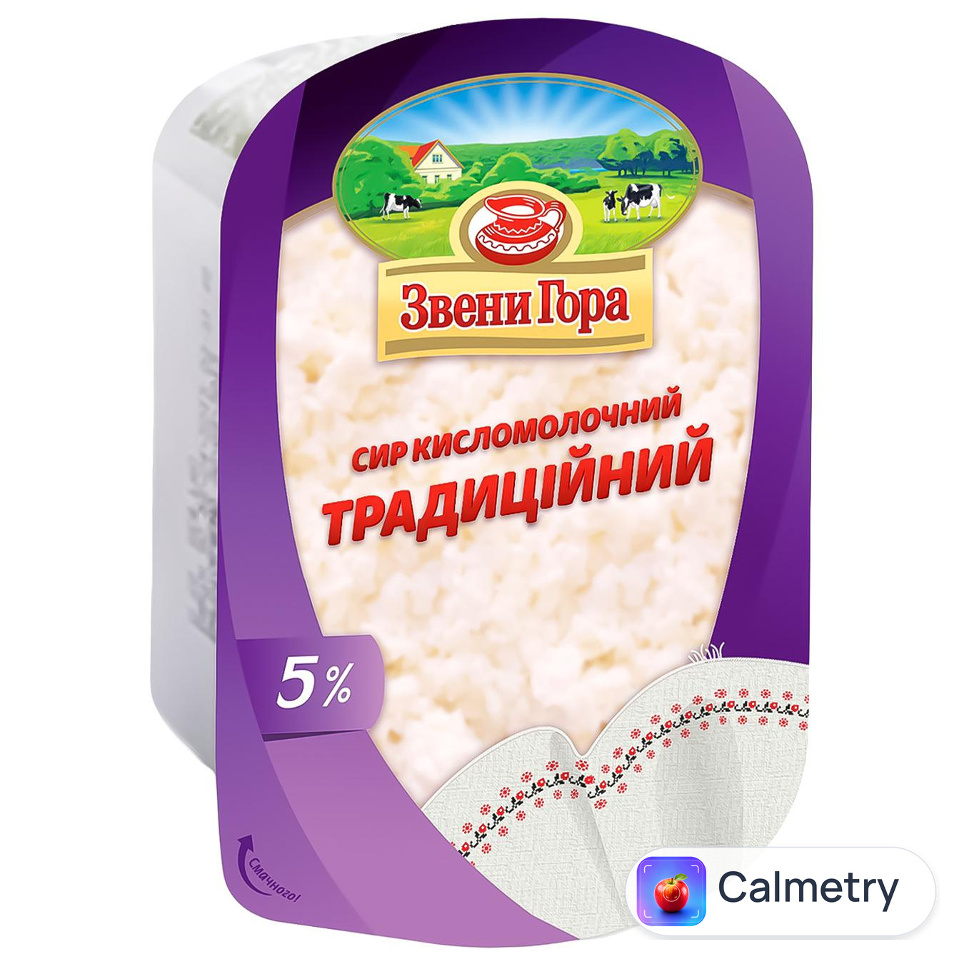 Сир кисломолочний Звени Гора Традиційний 5% 230г