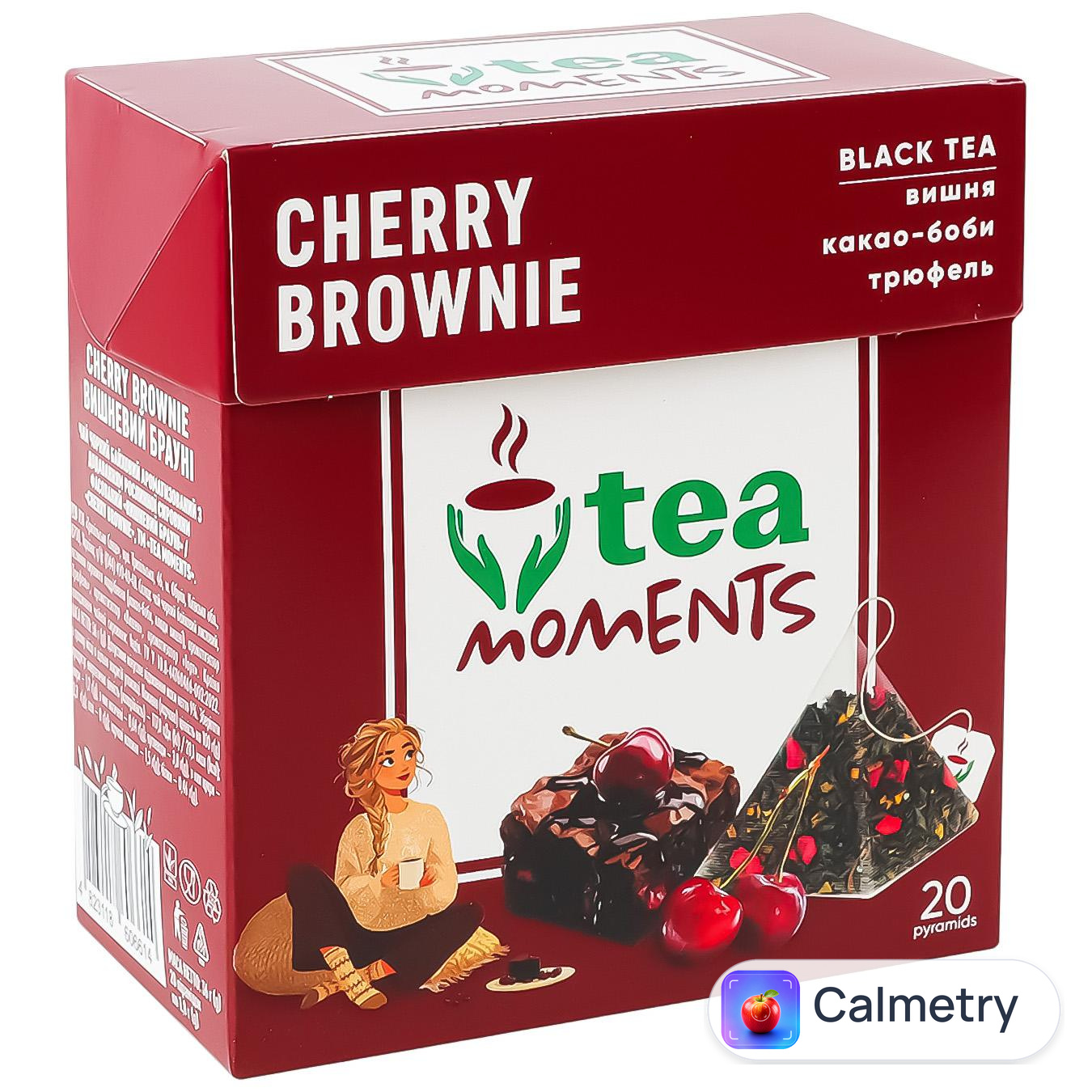 Чай чорний Tea Moments Cherry Brownie 1,8г*20шт — фото продукту