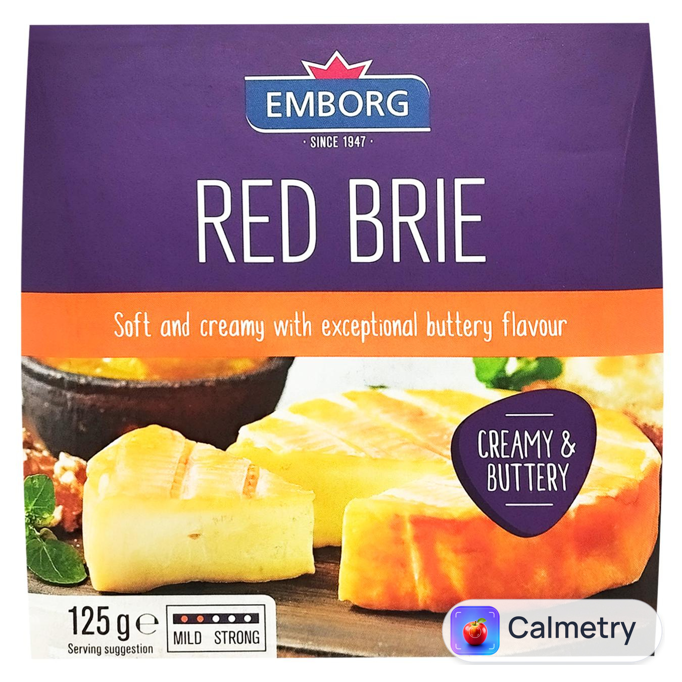 Сир Emborg Red Brie 60% 125г — фото продукту