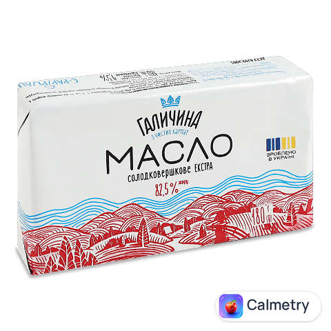 Масло солодковершкове «Галичина» 82,5%, 180г