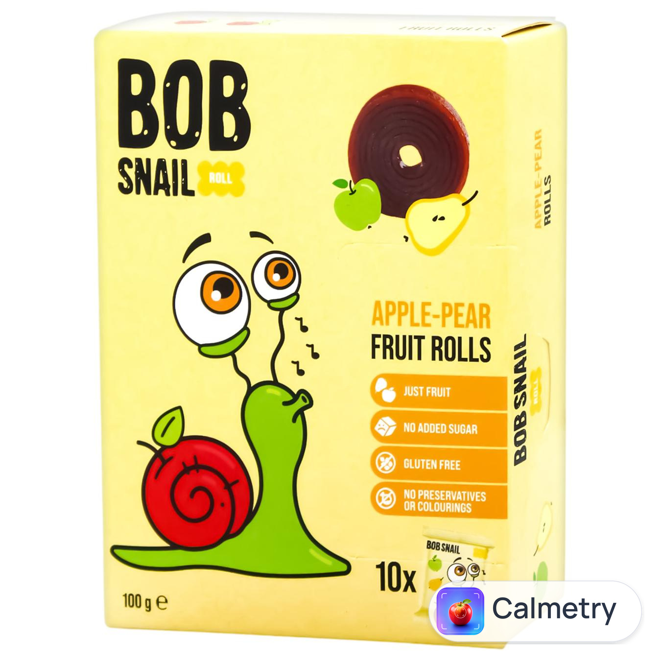 Цукерки Bob Snail яблуко-груша 100г