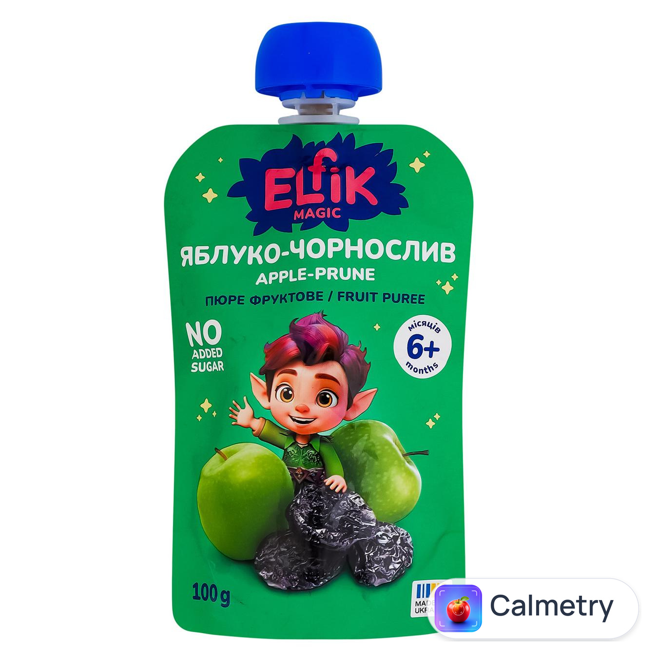 Пюре фруктове Elfik Magic Яблуко-чорнослив 100г