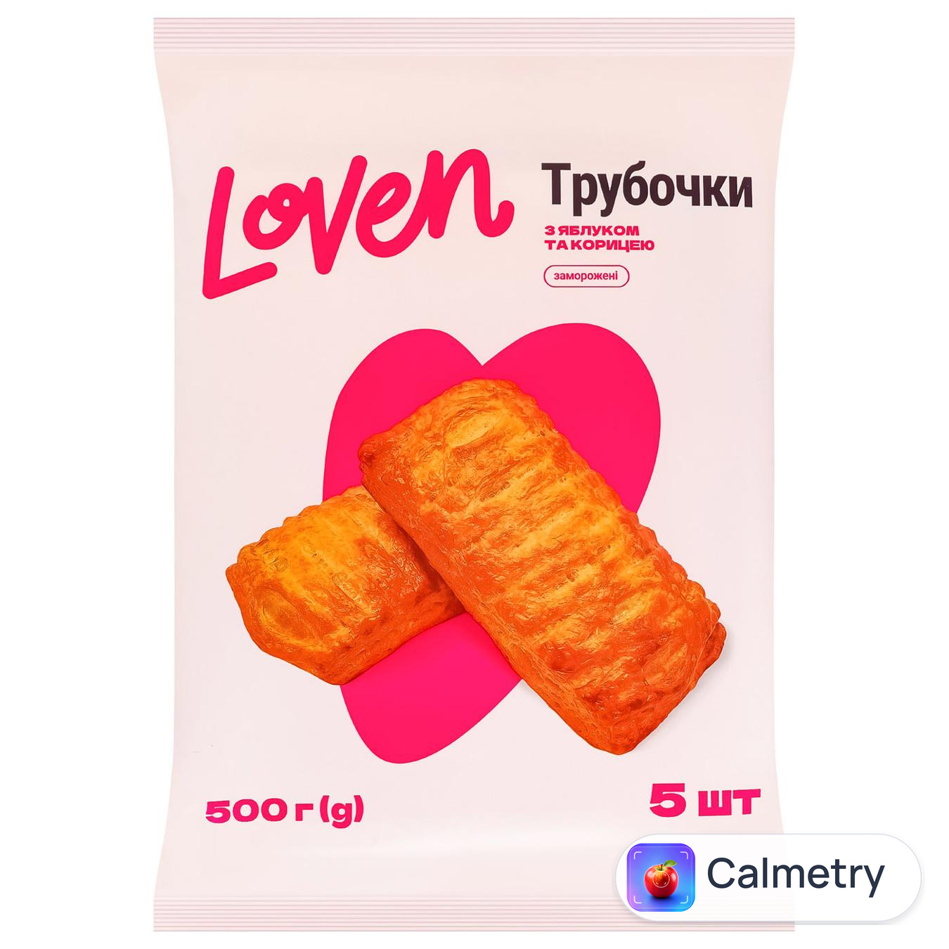 Трубочки Loven з яблуком та корицею заморожені 500г