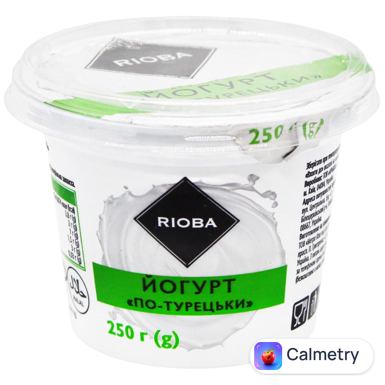 Йогурт Rioba по-турецьки 3,8% 250г