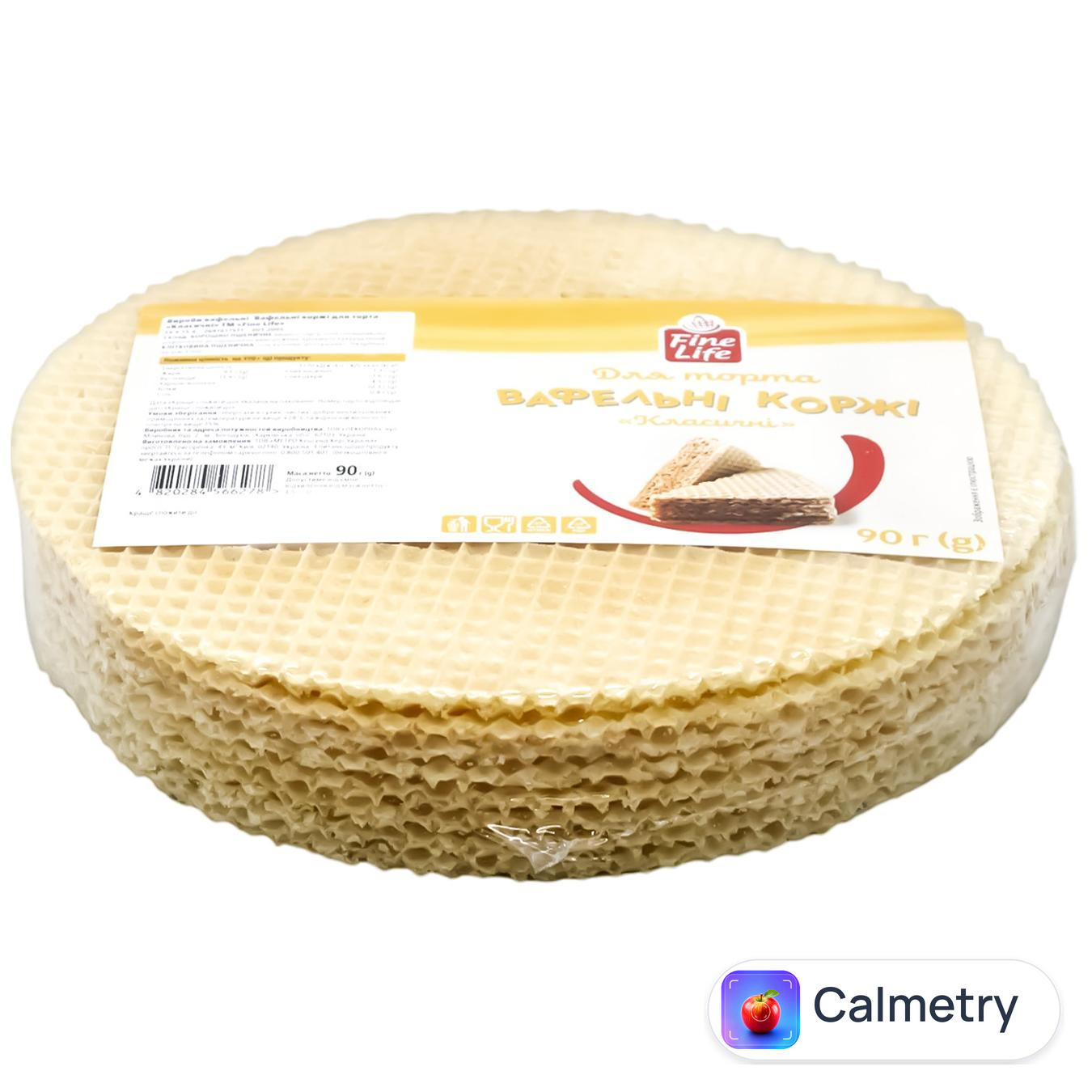 Коржі вафельні Fine Life для торта класичні 90г