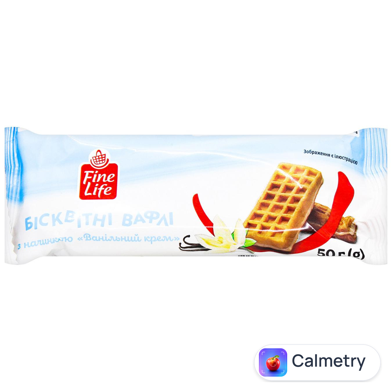 Вафлі Fine Life Ванільний крем бісквітні 50г