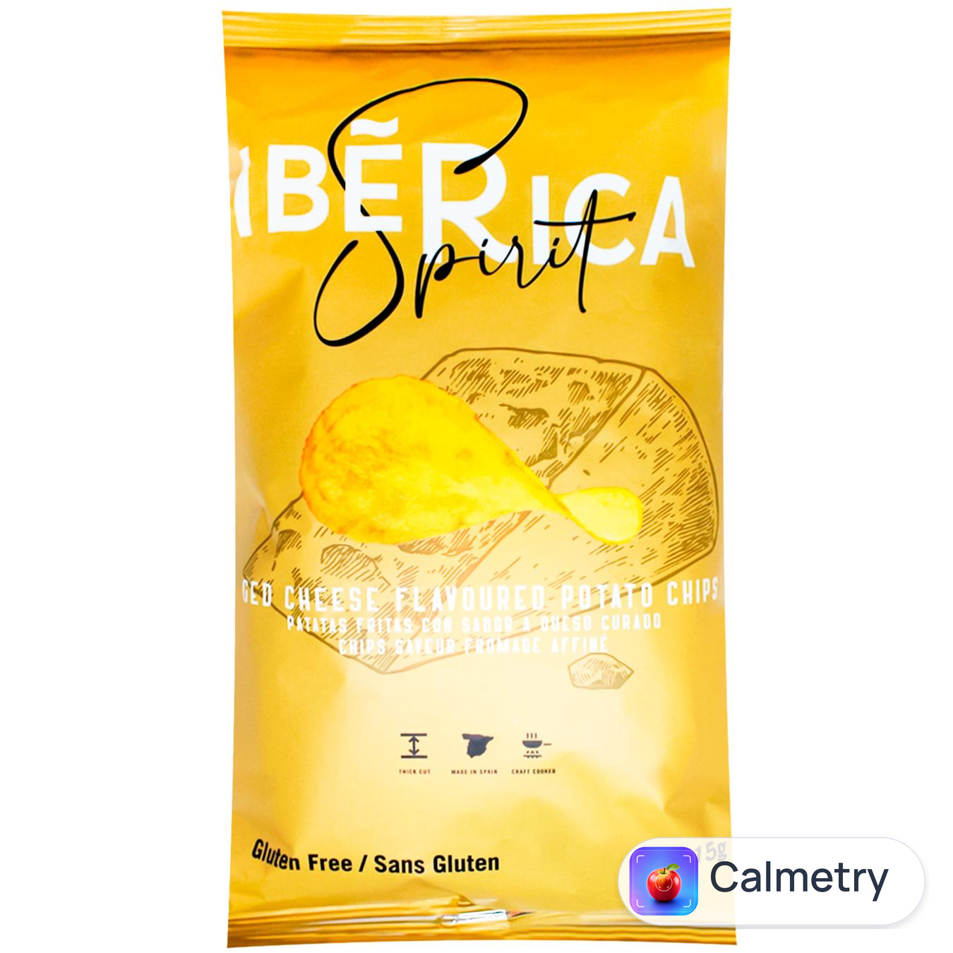 Чипси картопляні Iberica Spirit зі смаком іспанського сиру 115г