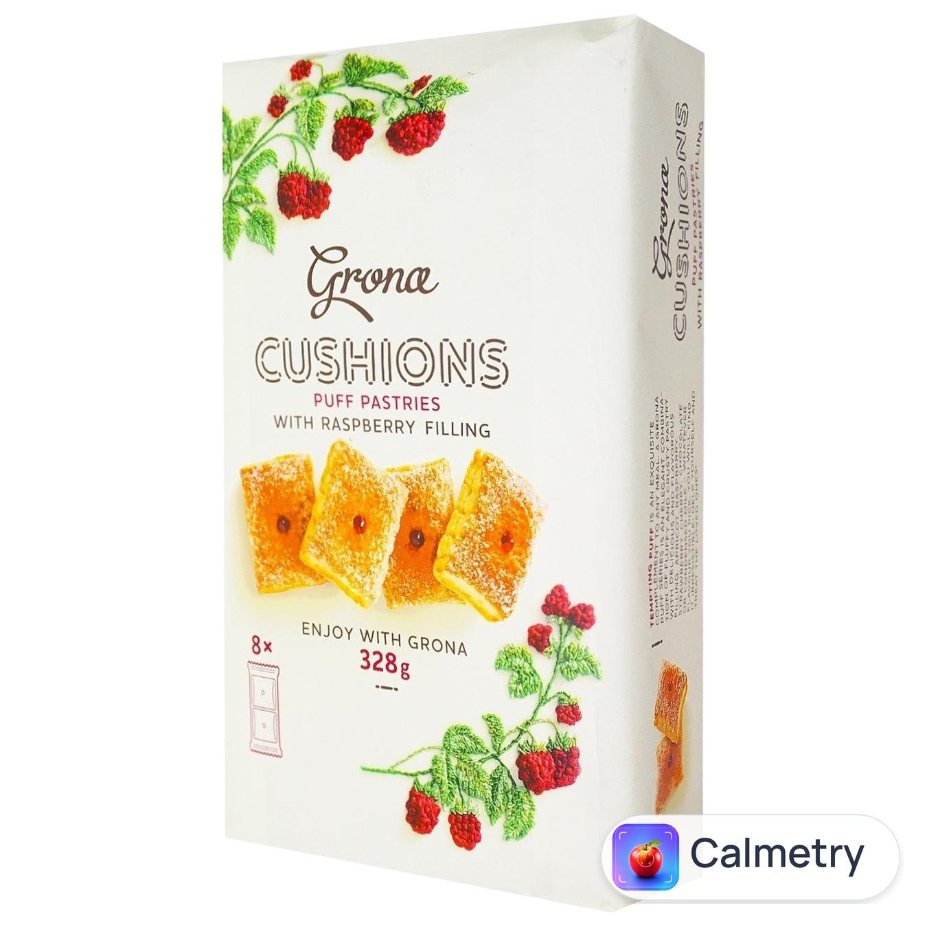 Печиво Grona Cushions з малиновою начинкою 328г
