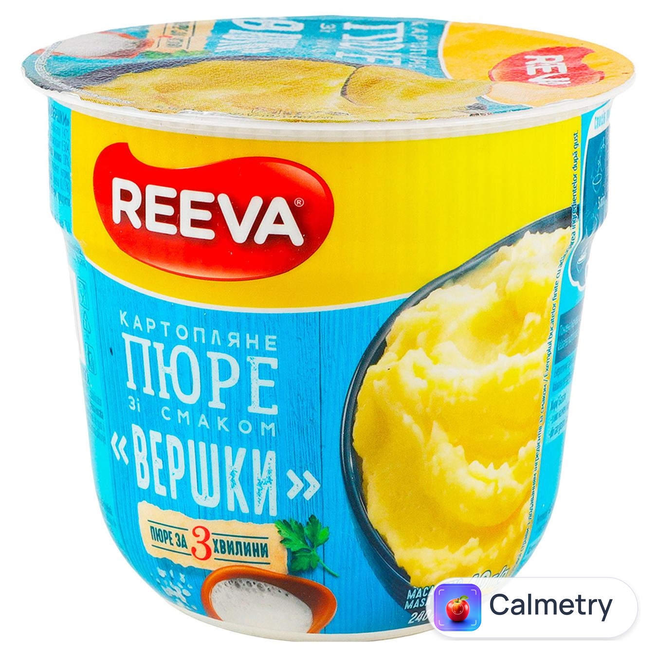 Пюре картопляне Reeva зі смаком вершків 40г — фото продукту