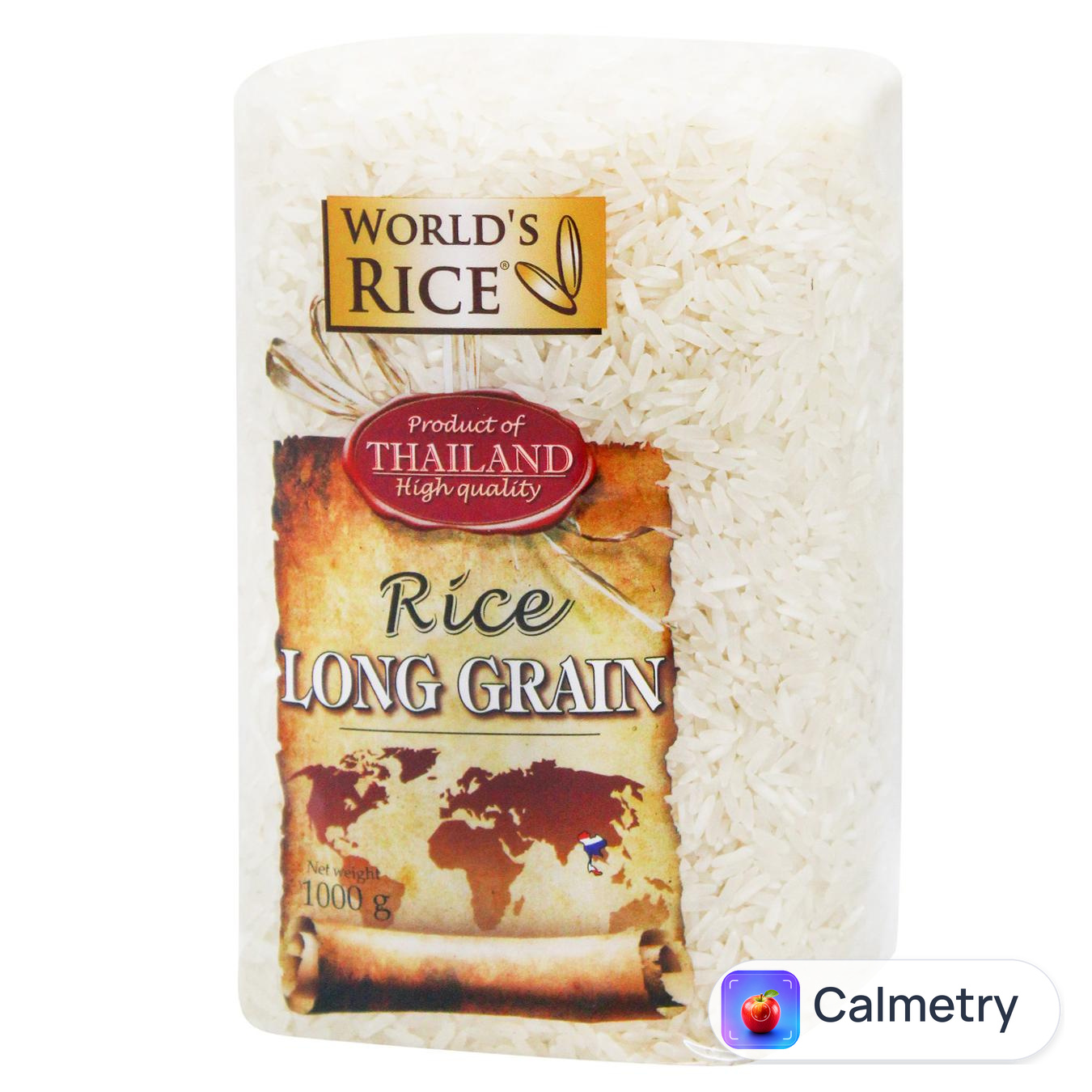Рис World's Rice шліфований довгозернистий 1кг — фото продукту