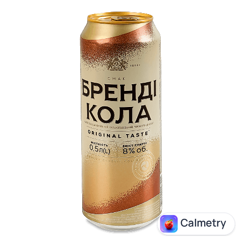 Напій слабоалкогольний «Оболонь» «Бренді Кола» з/б, 0,5л
