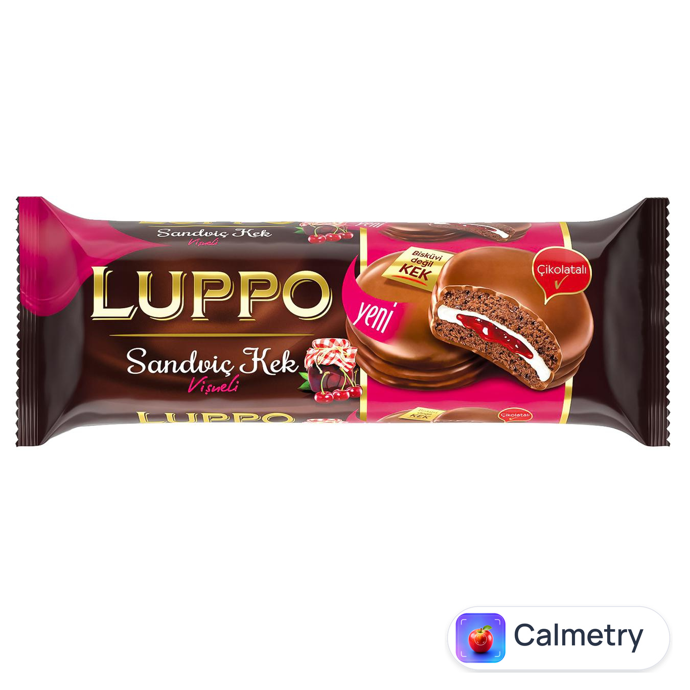 Кекс Luppo з какао та маршмеллоу та вишневою начинкою у молочному шоколаді 182г