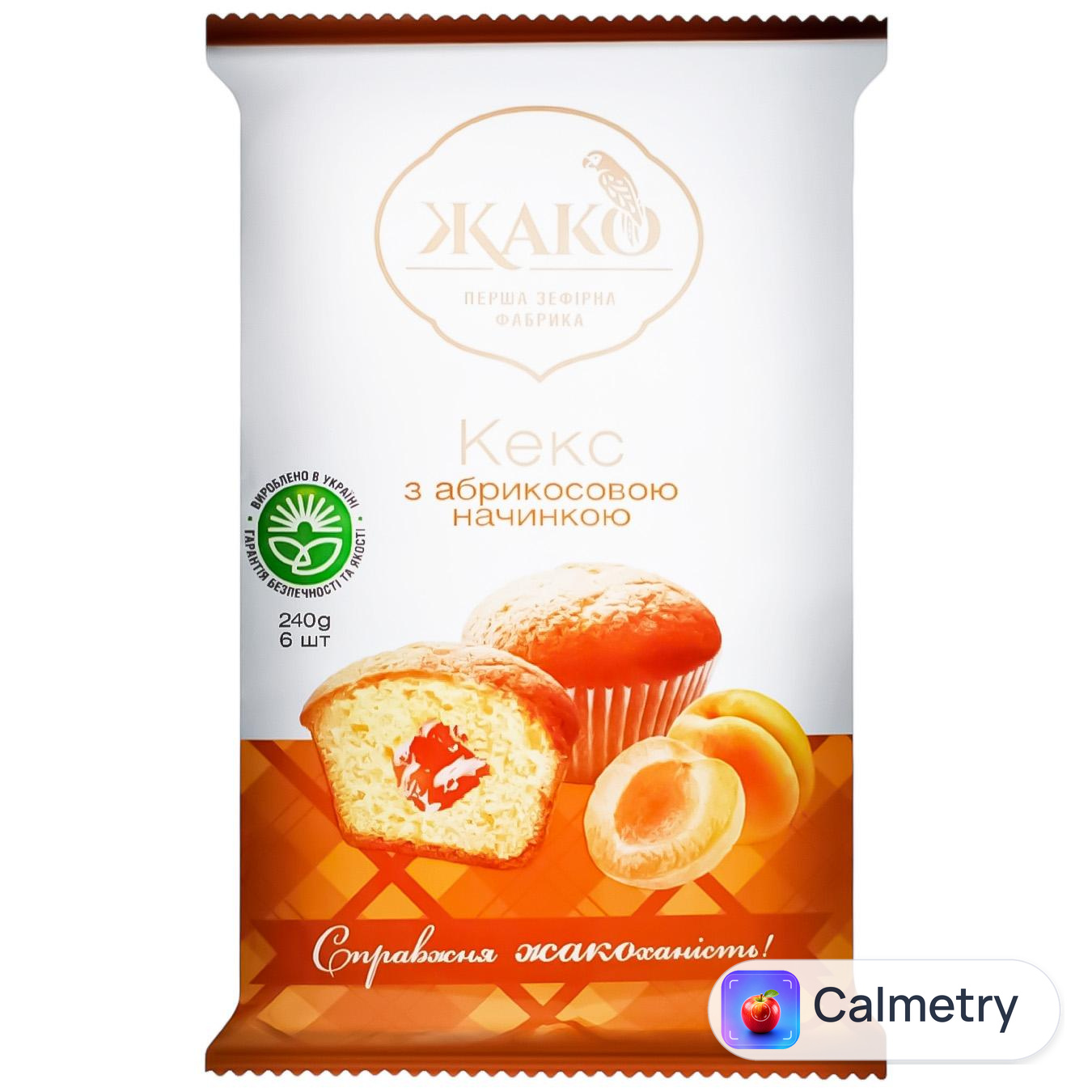 Кекс Жако з абрикосовою начинкою 240г