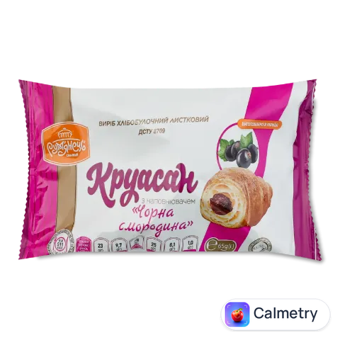 Круасан «Рум'янець» з наповнювачем чорна смородина