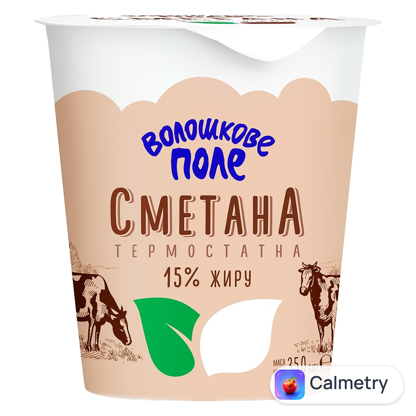 Сметана Волошкове поле термостатна 15% 350г