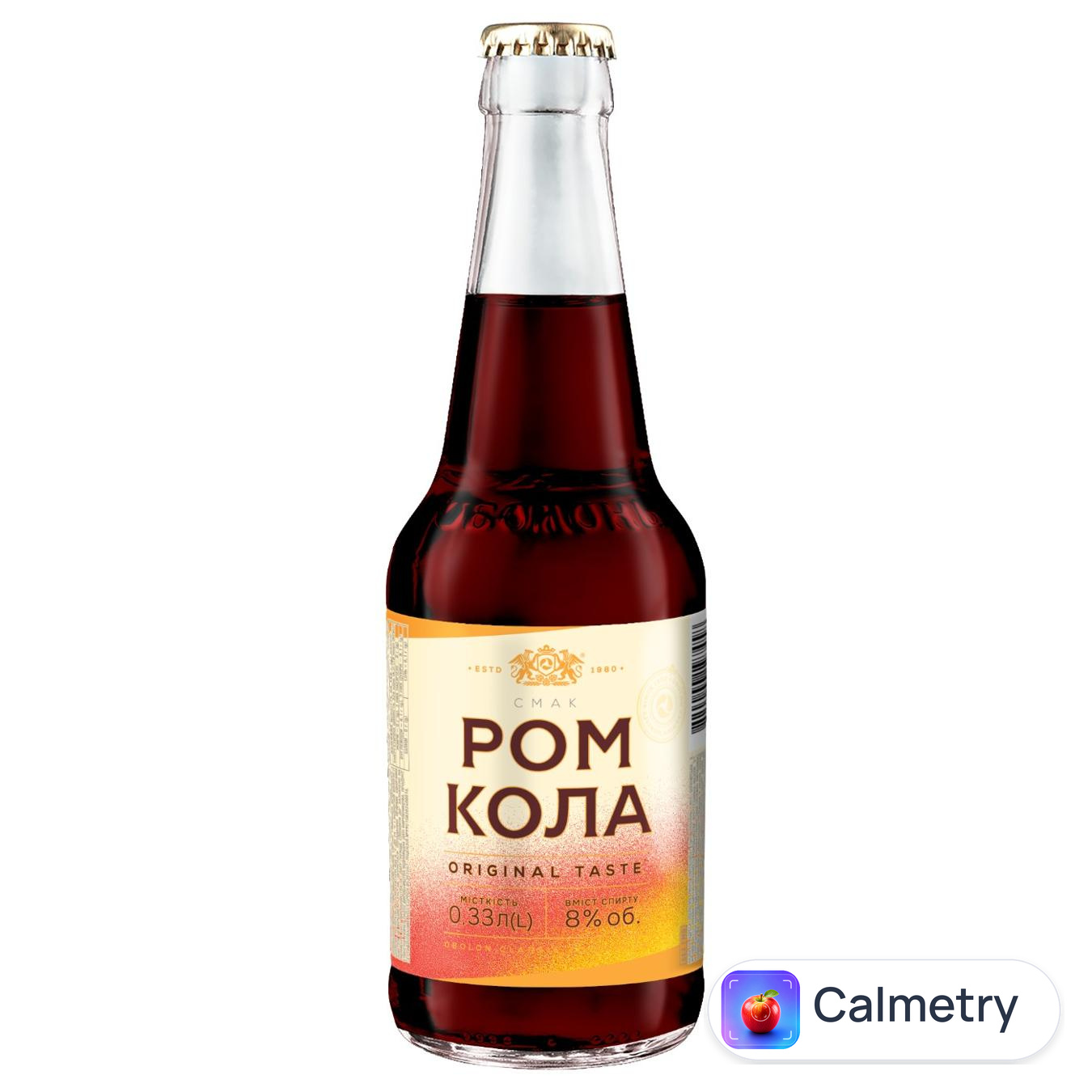 Напій слабоалкогольний Оболонь Смак Ром Кола сильногазований 8% 0,33л — фото продукту