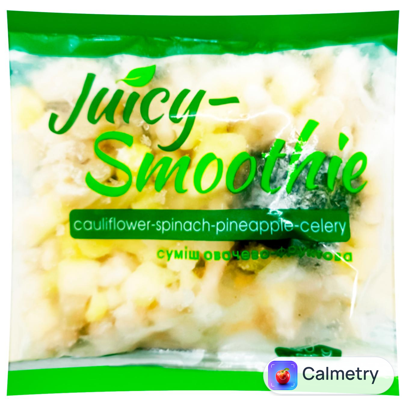 Смузі Gel Amo! Juicy капуста-шпинат-ананас-селера свіжоморожене 120г