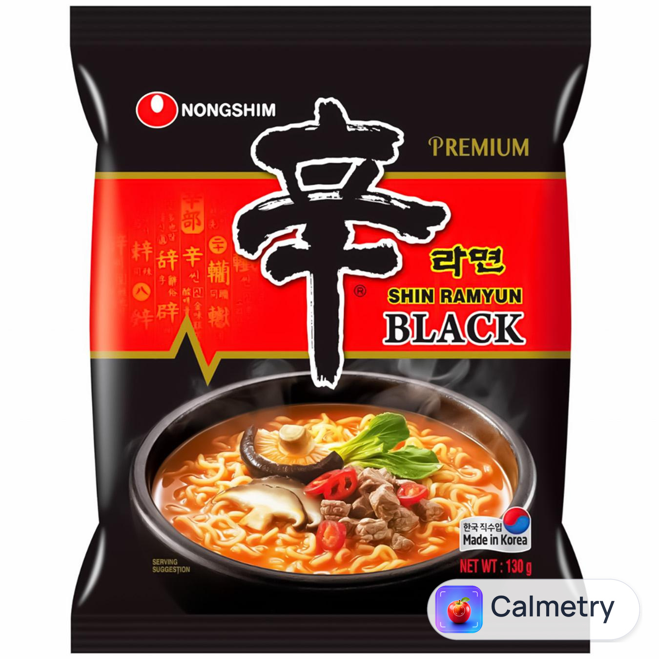 Локшина Nongshim Shin Ramyun Black 130г