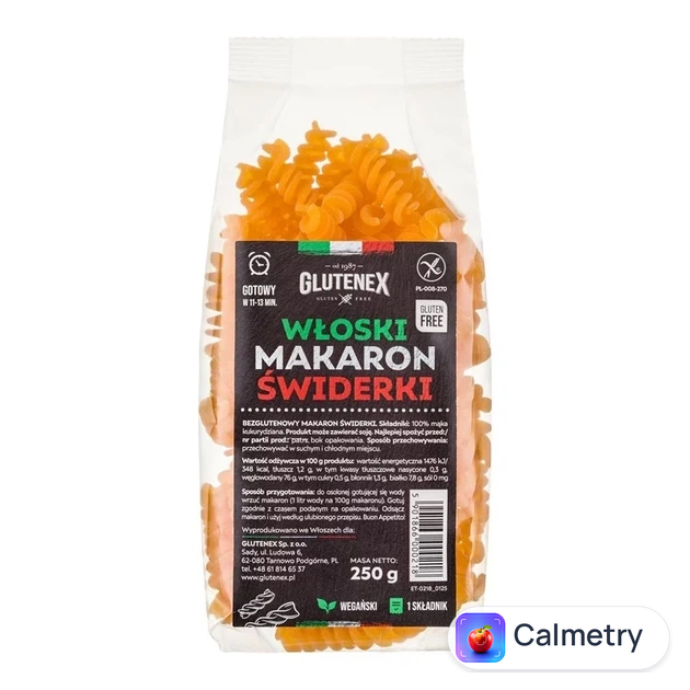Макарони без глютену спіральки Fusilli Glutenex 250 г