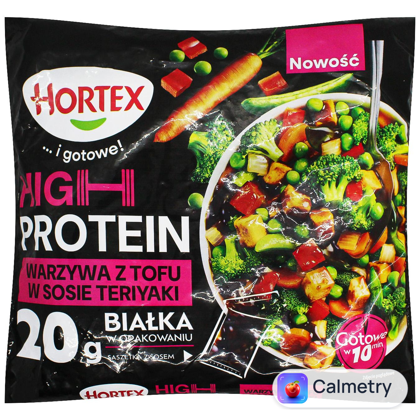 Овочі Hortex High Protein з тофу та соусом теріякі глибокозаморожені 450г — фото продукту