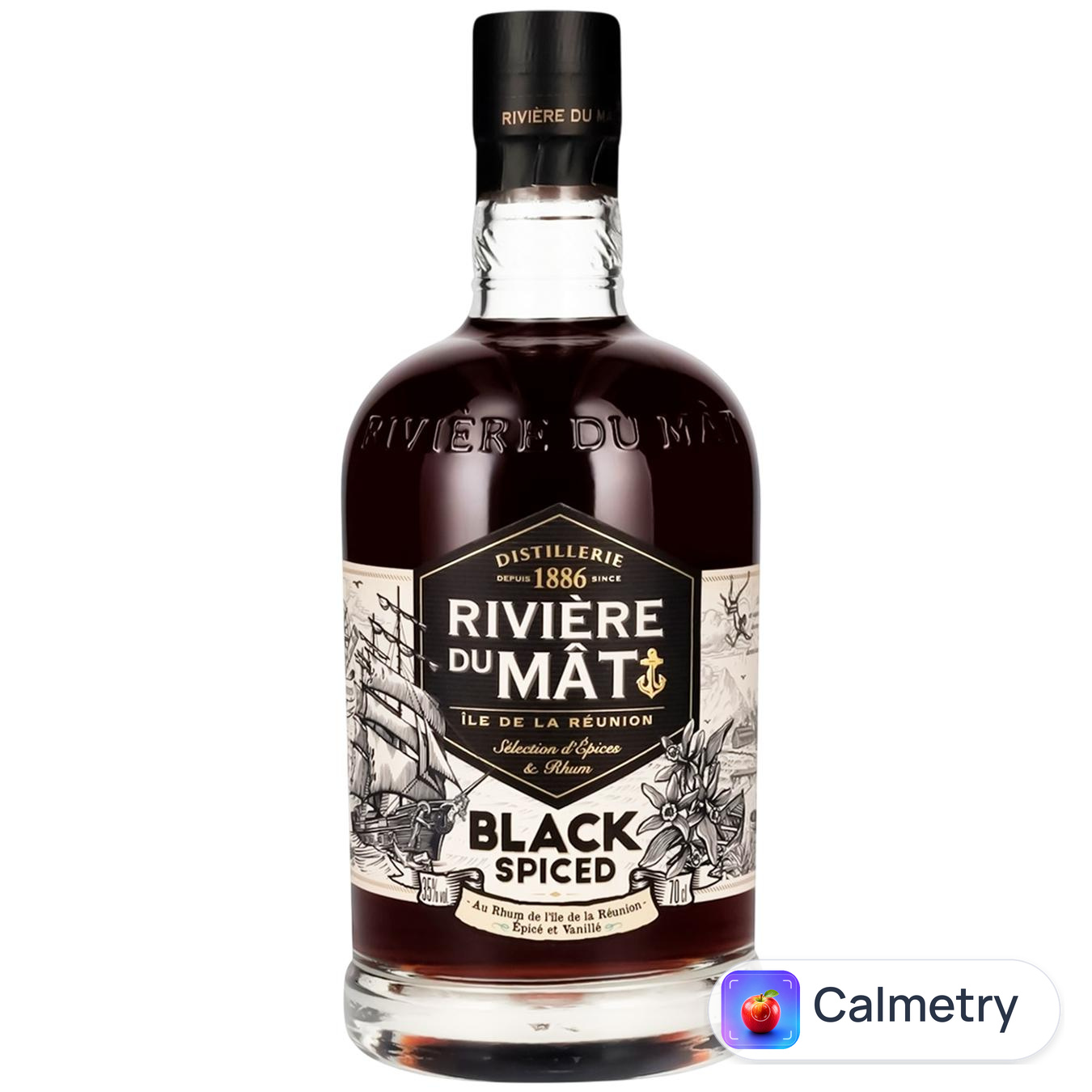 Ром Riviere du Mat Black Spiced 35% 0,7л