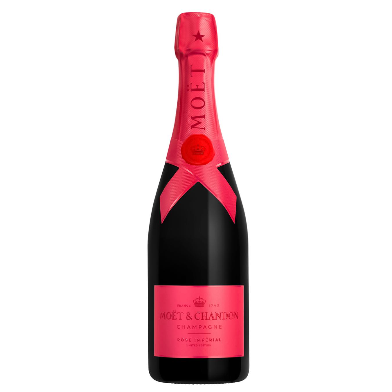 Шампанське Moet&Chandon Rose Imperial рожеве брют 12,5% 0,75л — фото продукту