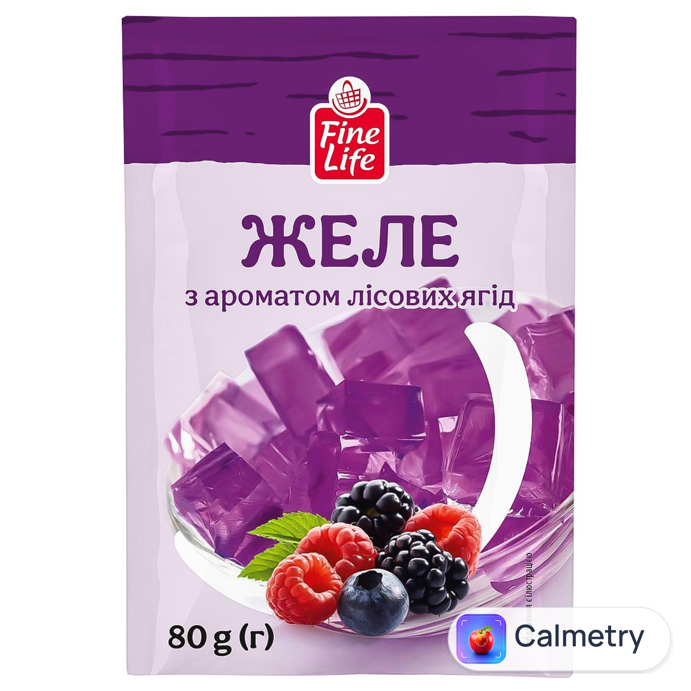 Желе Fine Life з ароматом лісових ягід 80г