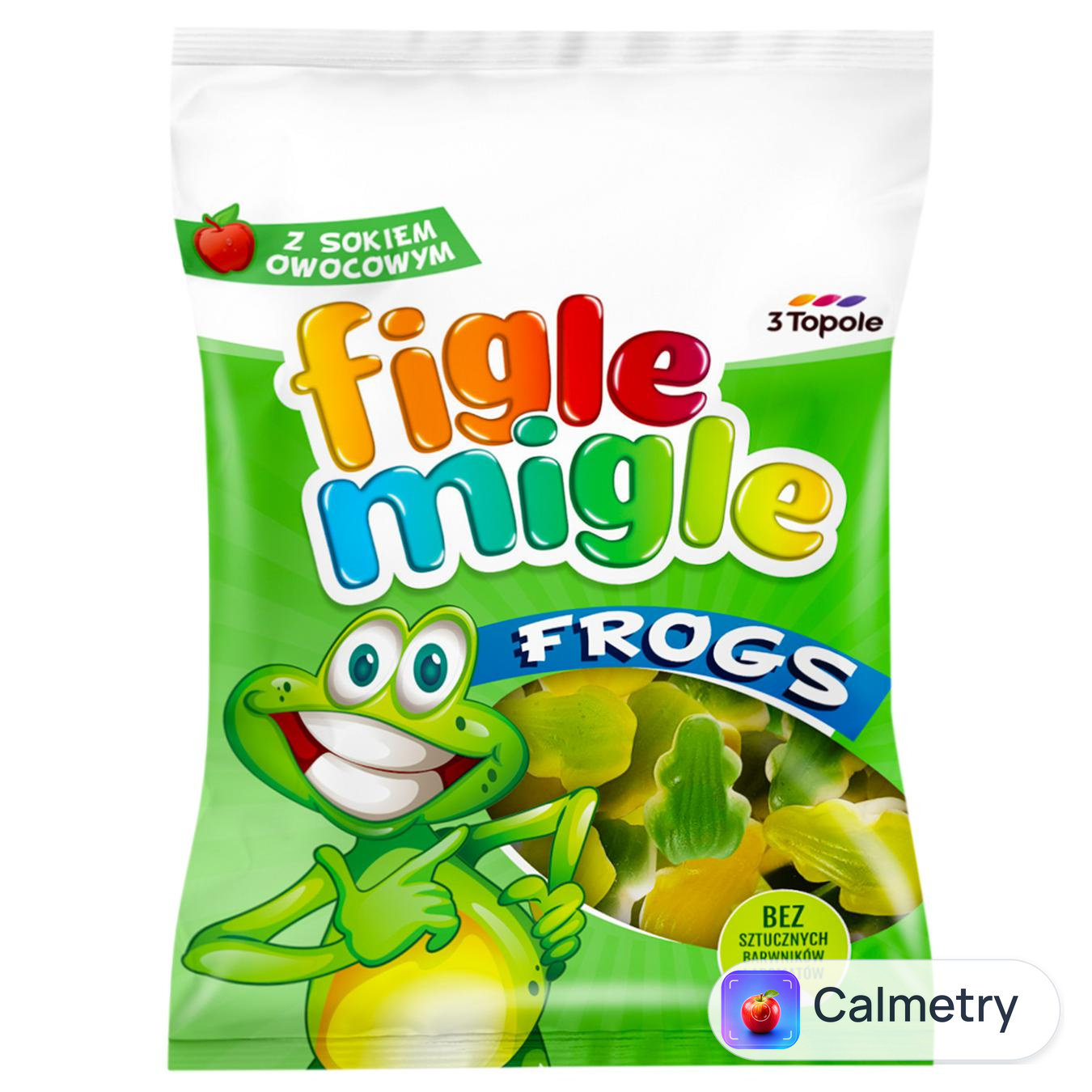 Цукерки жувальні Figle Migle Жабки 80г