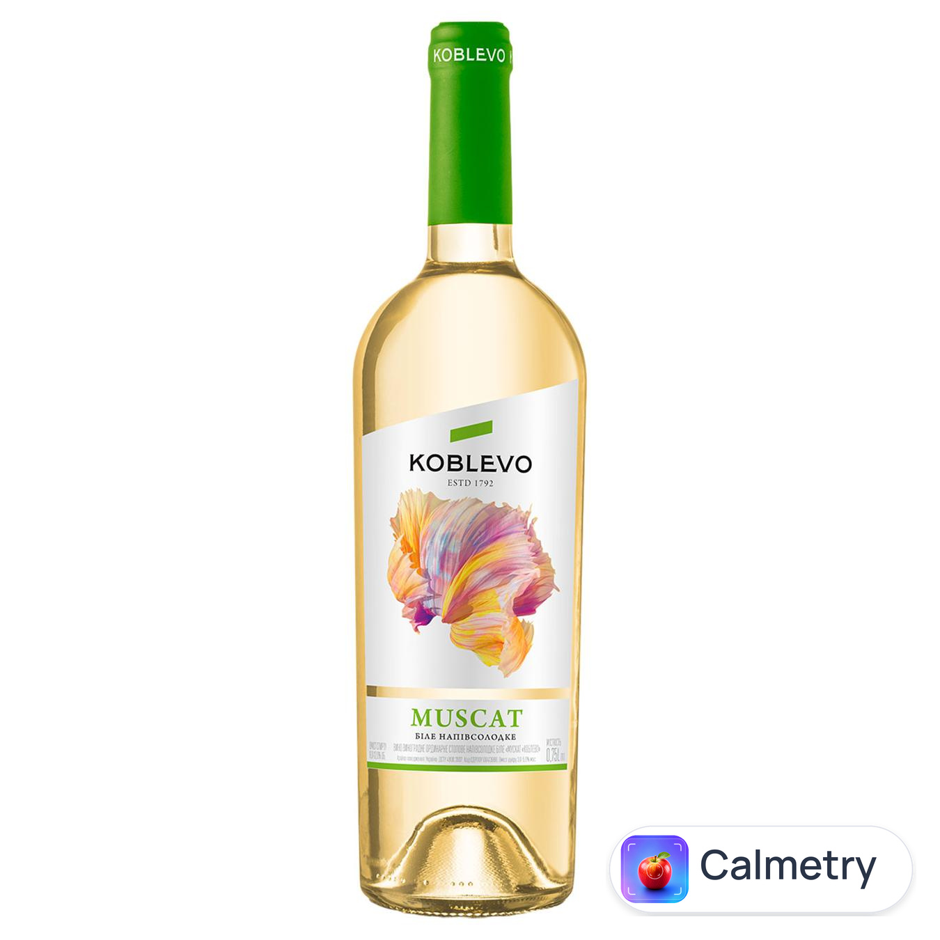 Вино Koblevo Muscat біле напівсолодке 9-12% 0,75л