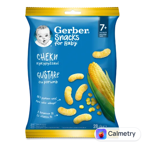 Снеки Gerber кукурудзяні для дітей від 7 місяців