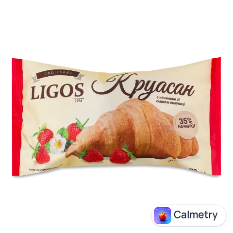 Круасан Ligos з начинкою зі смаком полуниці
