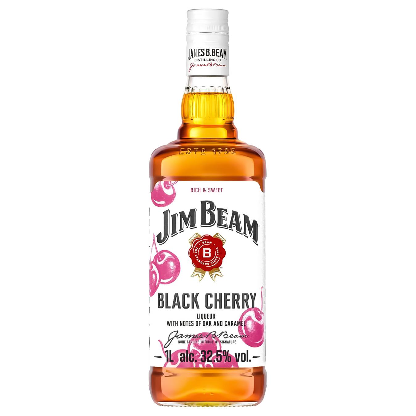 Лікер Jim Beam Red Stag Black Cherry 32,5% 1л — фото продукту