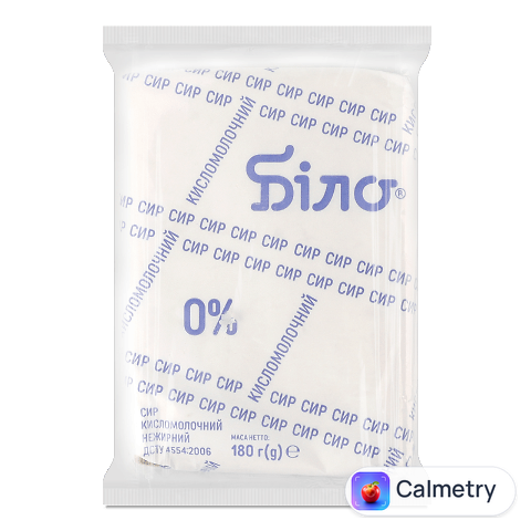 Сир кисломолочний Біло 0%, 180г